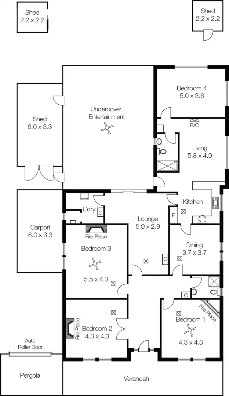 Floorplan of Homely house listing, 8 Albion Avenue, Glandore SA 5037