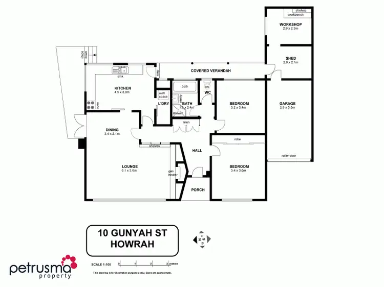 Floorplan of Homely house listing, 10 Gunyah Street, Howrah TAS 7018
