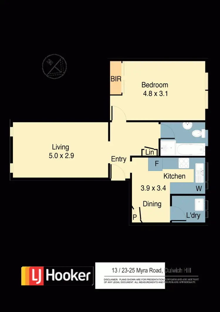 Floorplan of Homely apartment listing, 13/23-25 Myra Rd, Dulwich Hill NSW 2203
