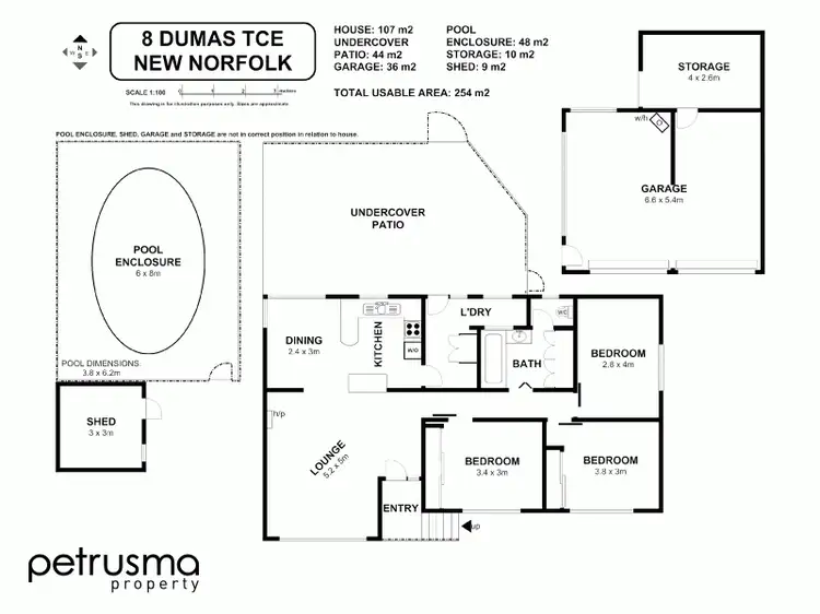 Floorplan of Homely house listing, 8 Dumas Terrace, New Norfolk TAS 7140