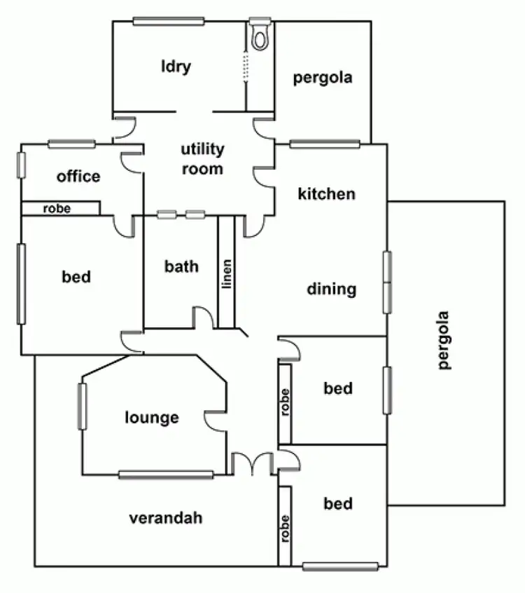 Floorplan of Homely house listing, 147 Netherway Drive, Quantong VIC 3401