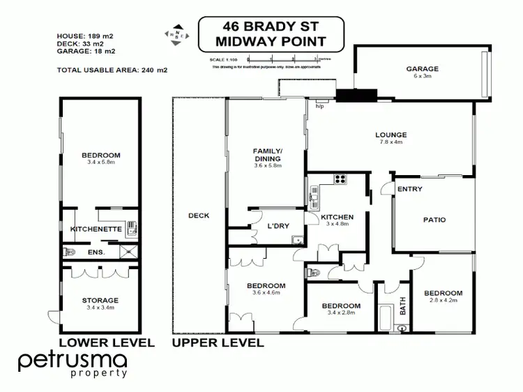 Floorplan of Homely house listing, 46 Brady Street, Midway Point TAS 7171