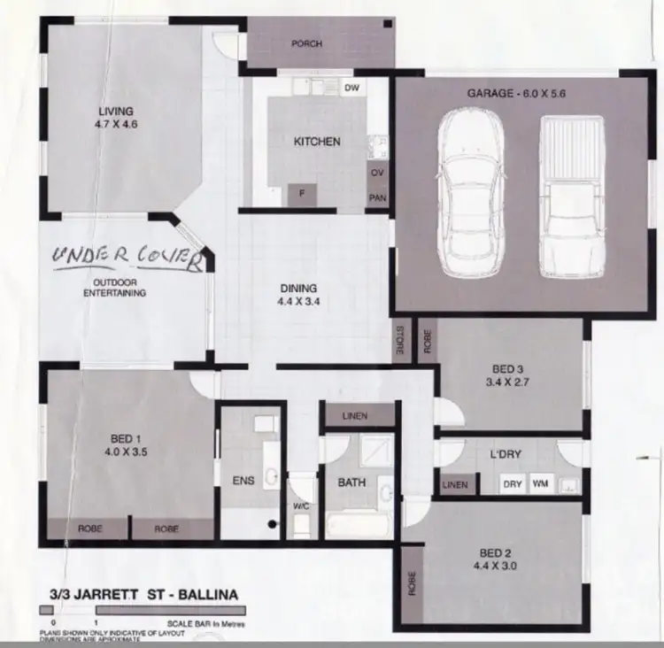 Floorplan of Homely villa listing, 3/3 Jarrett Street, Ballina NSW 2478