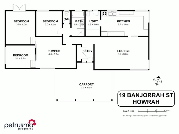 Floorplan of Homely house listing, 19 Banjorrah Street, Howrah TAS 7018