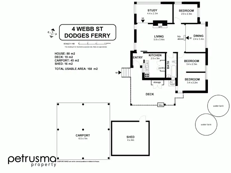 Floorplan of Homely house listing, 4 Webb Street, Dodges Ferry TAS 7173