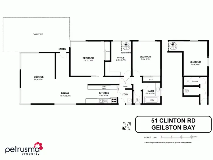 Floorplan of Homely house listing, 51 Clinton Road, Geilston Bay TAS 7015