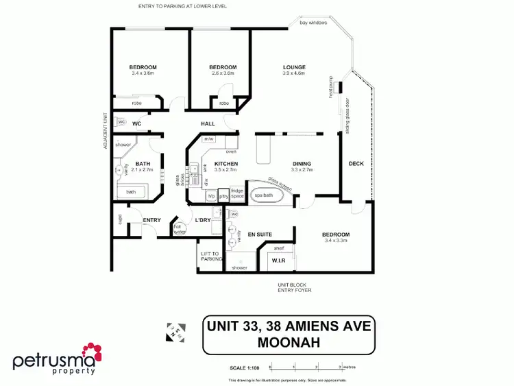 Floorplan of Homely unit listing, 33/38 Amiens Avenue, Moonah TAS 7009