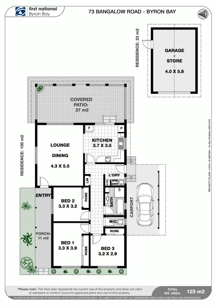 Floorplan of Homely house listing, 73 Bangalow Road, Byron Bay NSW 2481