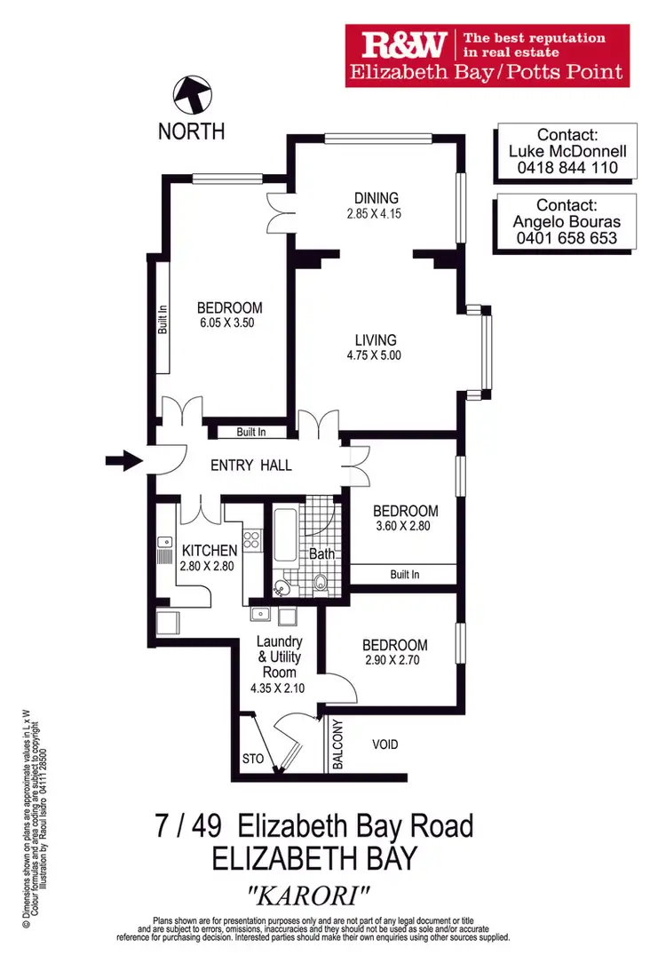 Floorplan of Homely apartment listing, 7/49 Elizabeth Bay Road, Elizabeth Bay NSW 2011