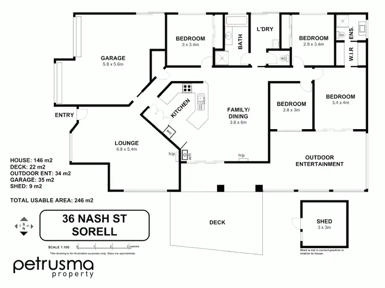 Floorplan of Homely house listing, 36 Nash Street, Sorell TAS 7172