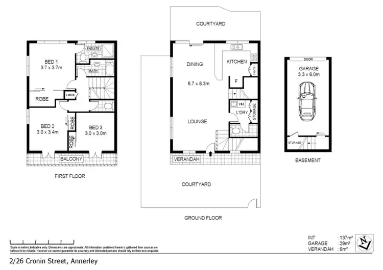 Floorplan of Homely townhouse listing, 2/26 Cronin Street, Annerley QLD 4103