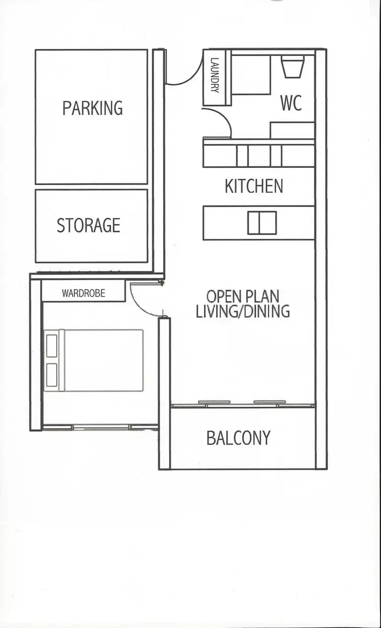 Floorplan of Homely unit listing, 410/522-544 Rocky Point Road, Sans Souci NSW 2219