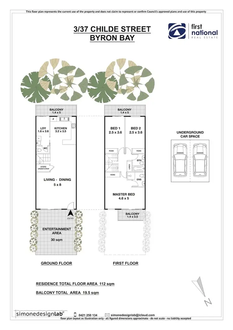 Floorplan of Homely townhouse listing, 3/37 Childe Street, Byron Bay NSW 2481