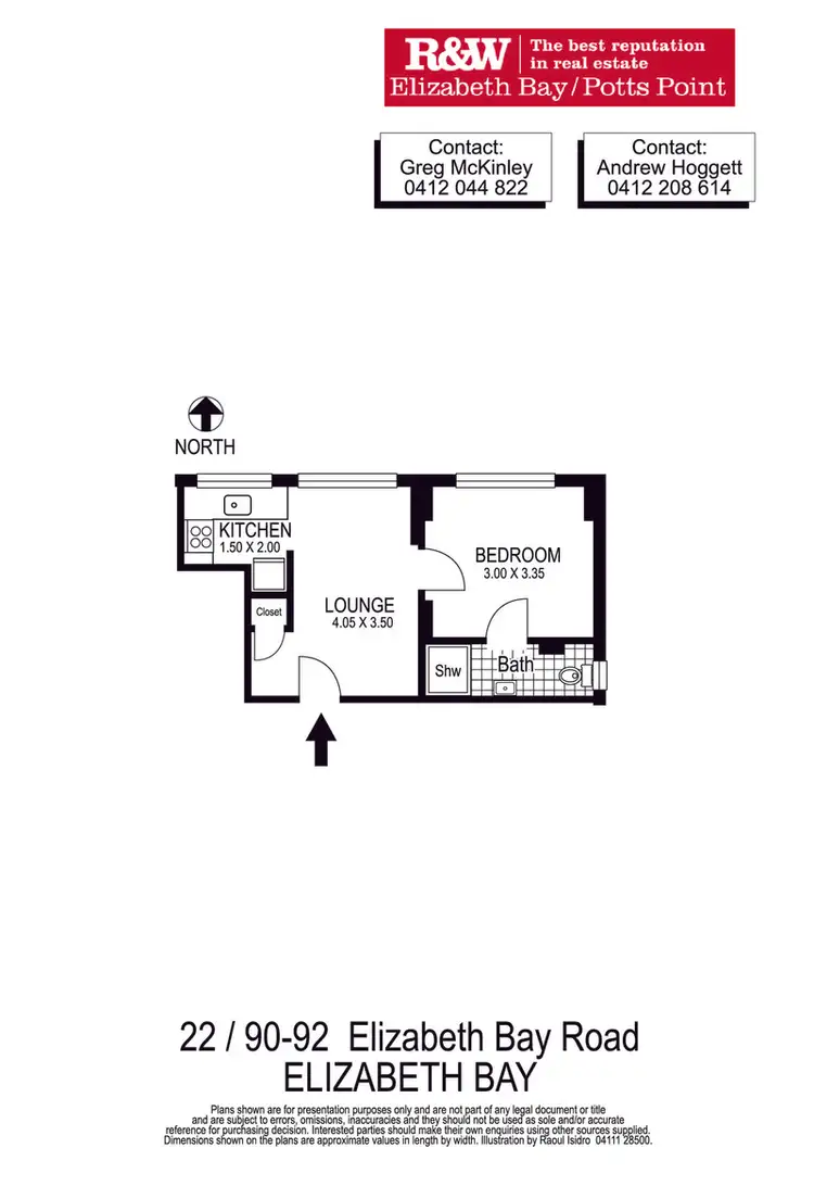 Floorplan of Homely apartment listing, 22/90-92 Elizabeth Bay Road, Elizabeth Bay NSW 2011