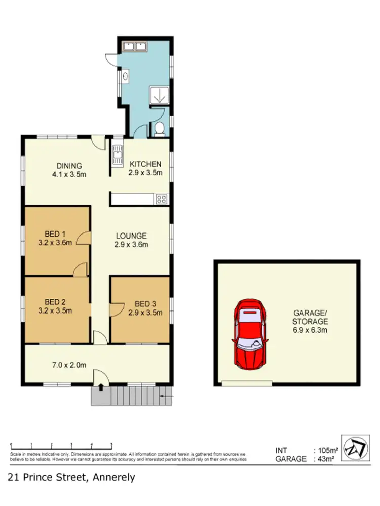 Floorplan of Homely house listing, 21 Prince Street, Annerley QLD 4103