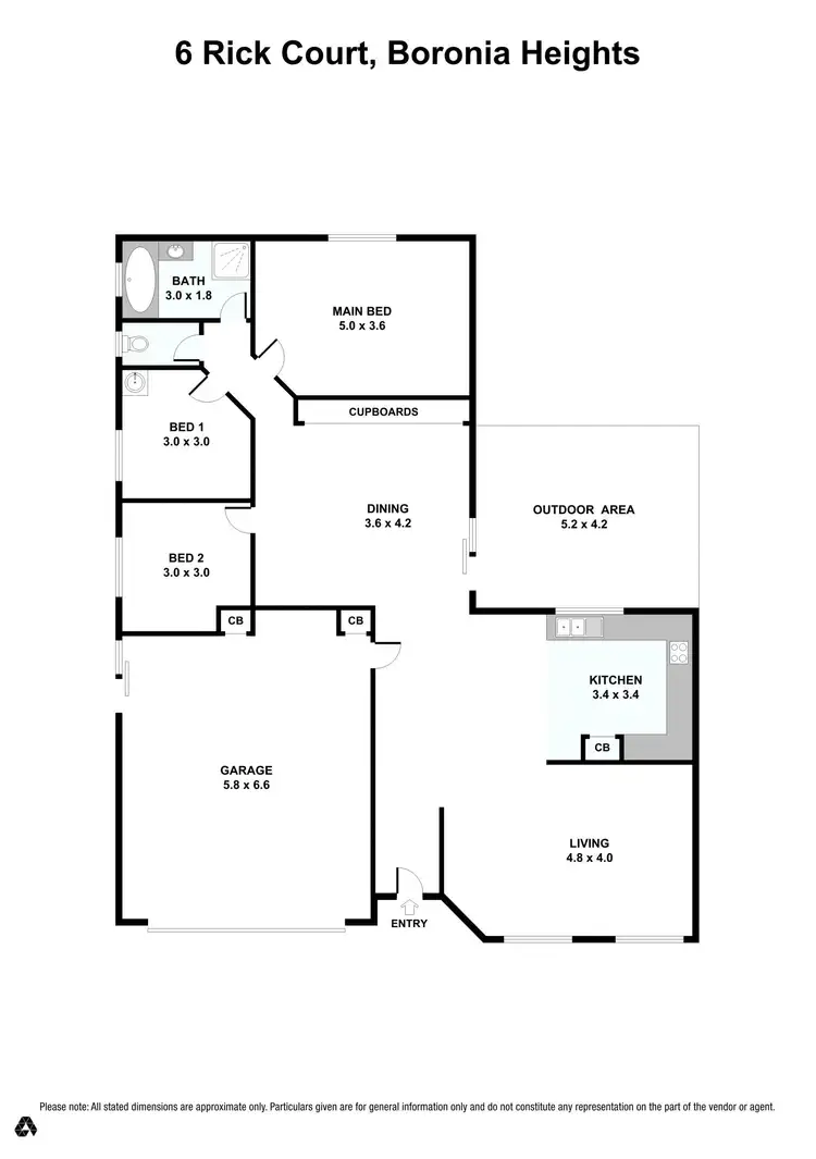 Floorplan of Homely house listing, 6 Rick Court, Boronia Heights QLD 4124