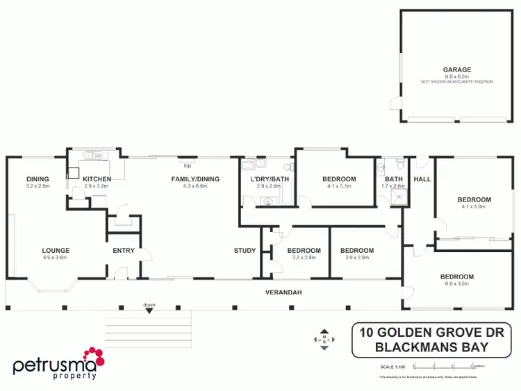Floorplan of Homely house listing, 10 Golden Grove Drive, Blackmans Bay TAS 7052