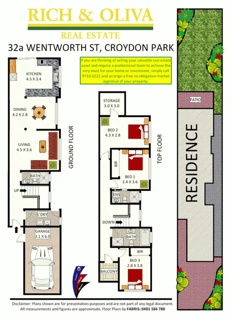 Floorplan of Homely semi-detached listing, 32A Wentworth Street, Croydon Park NSW 2133