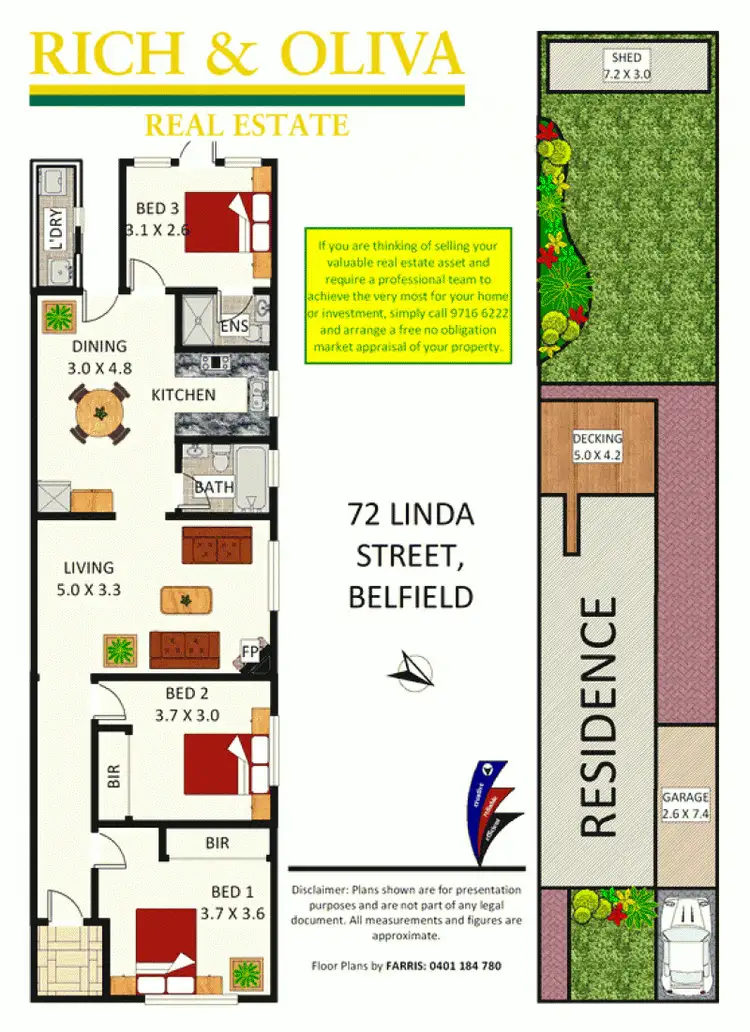Floorplan of Homely house listing, 72 Linda Street, Belfield NSW 2191