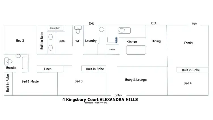 Floorplan of Homely house listing, Lot 13/4 Kingsbury Court, Alexandra Hills QLD 4161