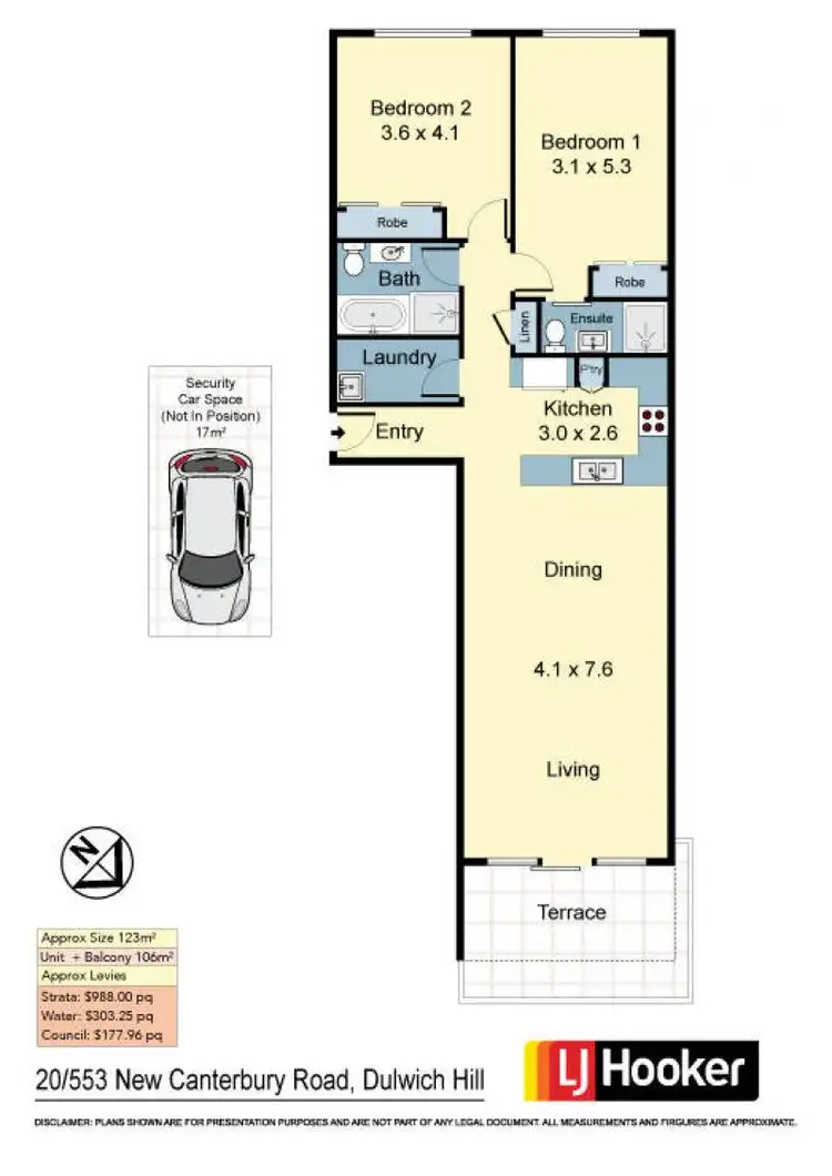 Floorplan of Homely apartment listing, 20/553 New Canterbury Road, Dulwich Hill NSW 2203