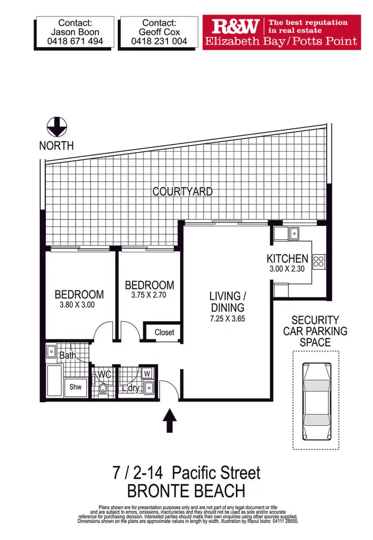 Floorplan of Homely apartment listing, 7/2-14 Pacific Street, Bronte NSW 2024