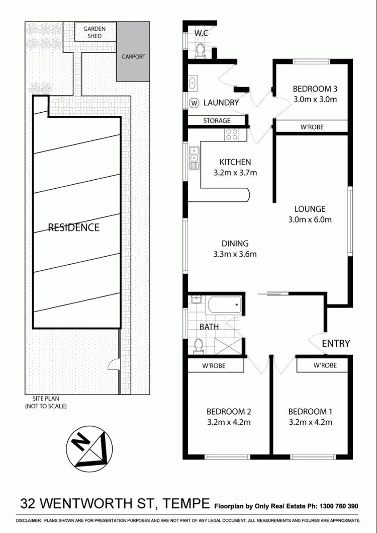 Floorplan of Homely house listing, 32 Wentworth St, Tempe NSW 2044