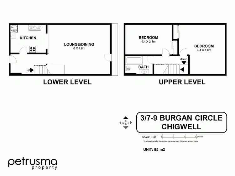 Floorplan of Homely house listing, 3/7-9 Burgan Circle, Chigwell TAS 7011