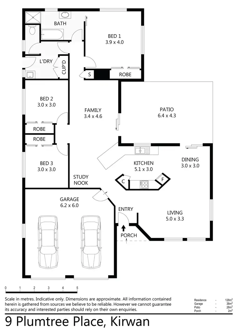 Floorplan of Homely house listing, 9 Plumtree Place, Kirwan QLD 4817