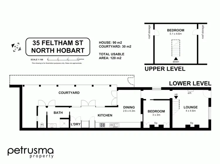 Floorplan of Homely house listing, 35 Feltham Street, North Hobart TAS 7000