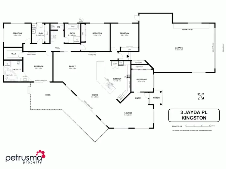 Floorplan of Homely house listing, 3 Jayda Place, Kingston TAS 7050