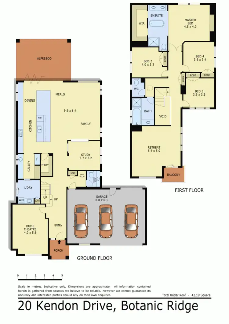 Floorplan of Homely house listing, 20 KENDON DRIVE, Botanic Ridge VIC 3977