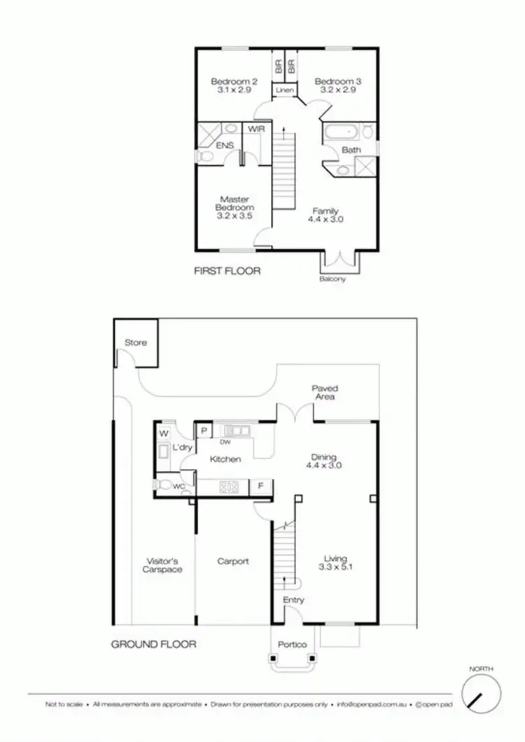 Floorplan of Homely townhouse listing, 4/109 Sixth Avenue, Inglewood WA 6052
