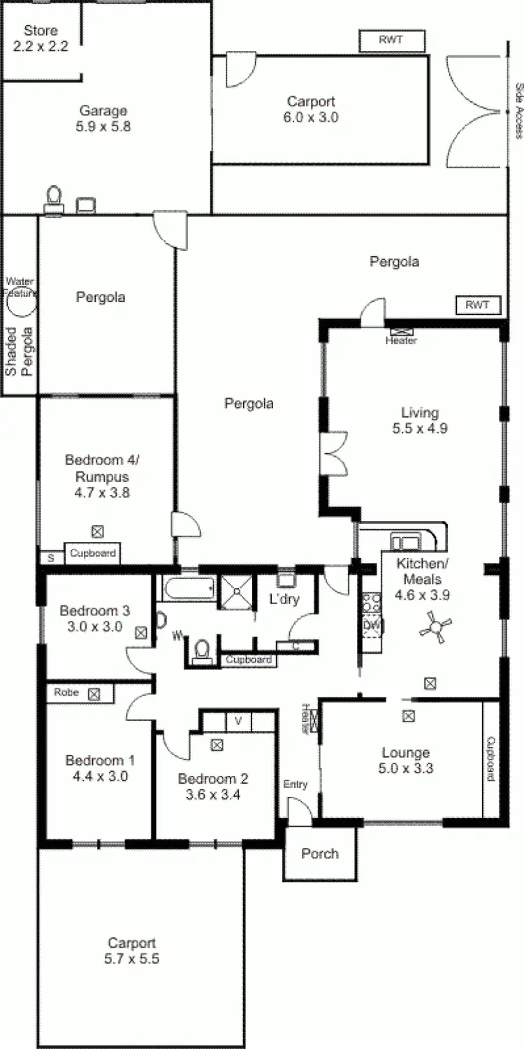 Floorplan of Homely house listing, 1 Munchenberg Avenue, Campbelltown SA 5074