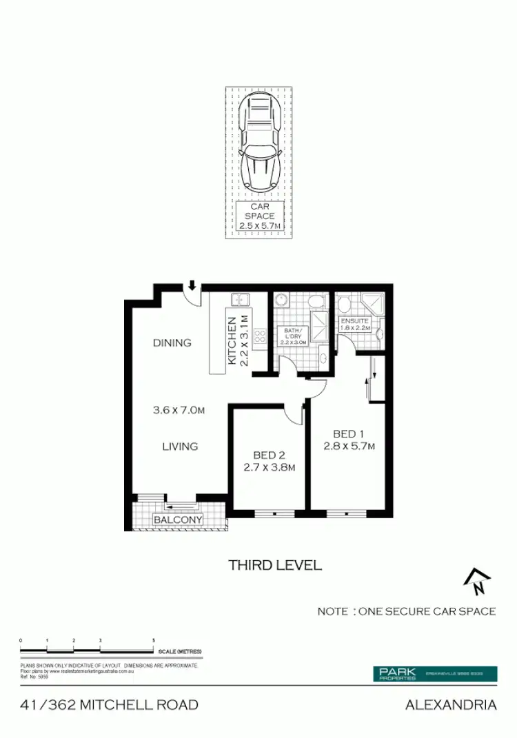 Floorplan of Homely apartment listing, 41/362 Mitchell Road, Alexandria NSW 2015