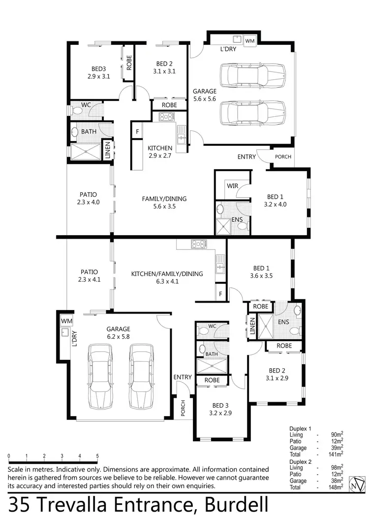 Floorplan of Homely semi-detached listing, 1/35 Trevalla Entrance, Burdell QLD 4818