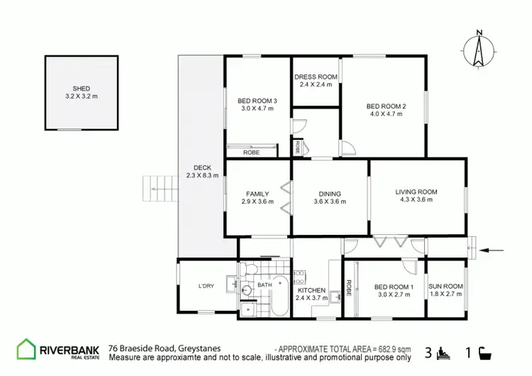 Floorplan of Homely house listing, 76 Braeside Road, Greystanes NSW 2145