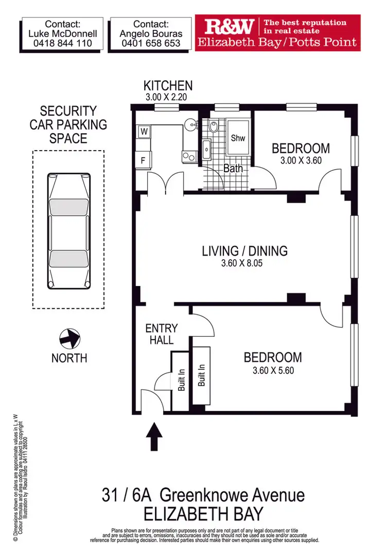 Floorplan of Homely apartment listing, 31/6a Greenknowe Ave, Elizabeth Bay NSW 2011