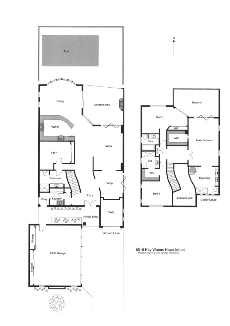 Floorplan of Homely house listing, 8016 Key Waters, Hope Island QLD 4212
