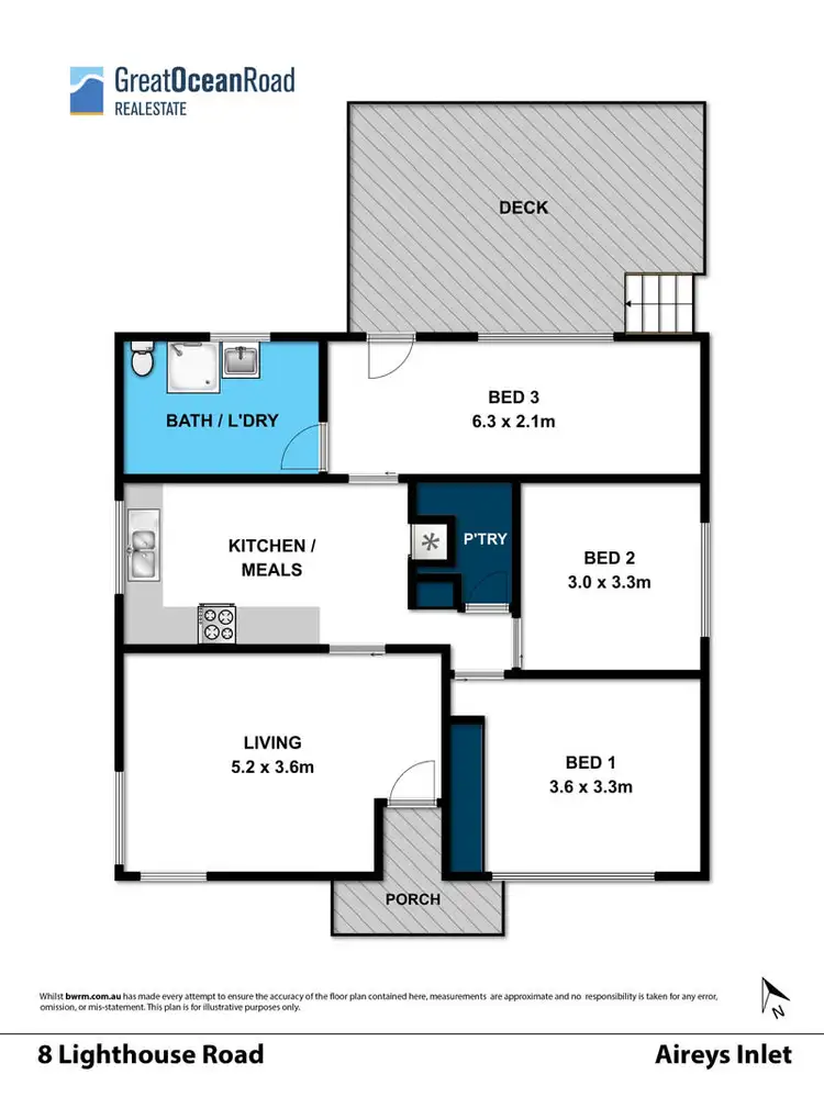 Floorplan of Homely house listing, 8 Lighthouse Road, Aireys Inlet VIC 3231