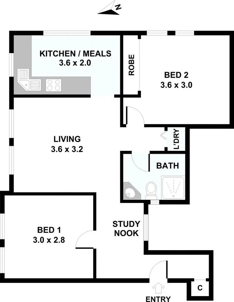 Floorplan of Homely unit listing, 5/103 Kirribilli Avenue, Kirribilli NSW 2061