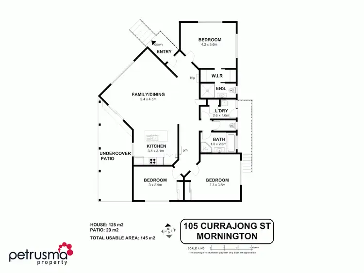 Floorplan of Homely house listing, 105 Currajong Street, Mornington TAS 7018