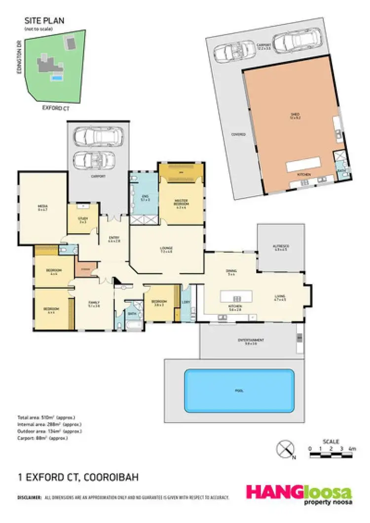 Floorplan of Homely house listing, 1 Exford Court, Cooroibah QLD 4565