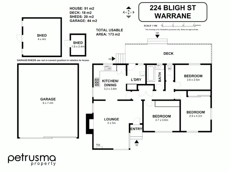 Floorplan of Homely house listing, 224 Bligh Street, Warrane TAS 7018