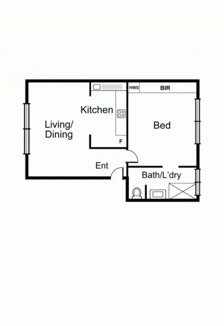 Floorplan of Homely apartment listing, 10/501 Punt Road, South Yarra VIC 3141