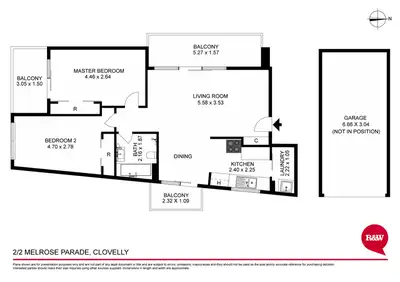 Floorplan of Homely apartment listing, 2/2 Melrose Parade, Clovelly NSW 2031
