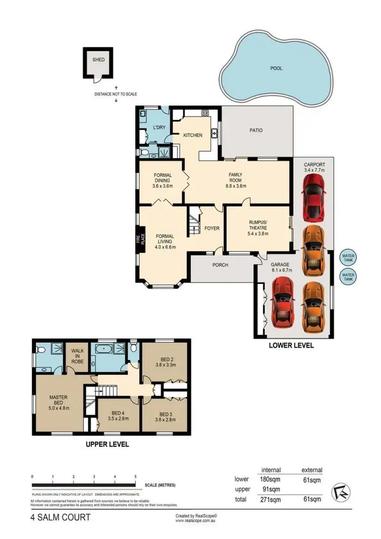 Floorplan of Homely house listing, 4 SALM COURT, Carindale QLD 4152