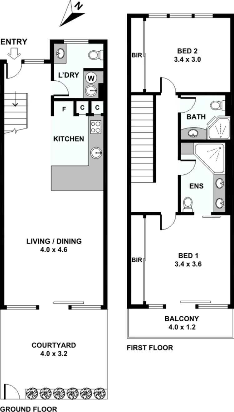 Floorplan of Homely unit listing, 6/28 Woodroffe Avenue, Main Beach QLD 4217