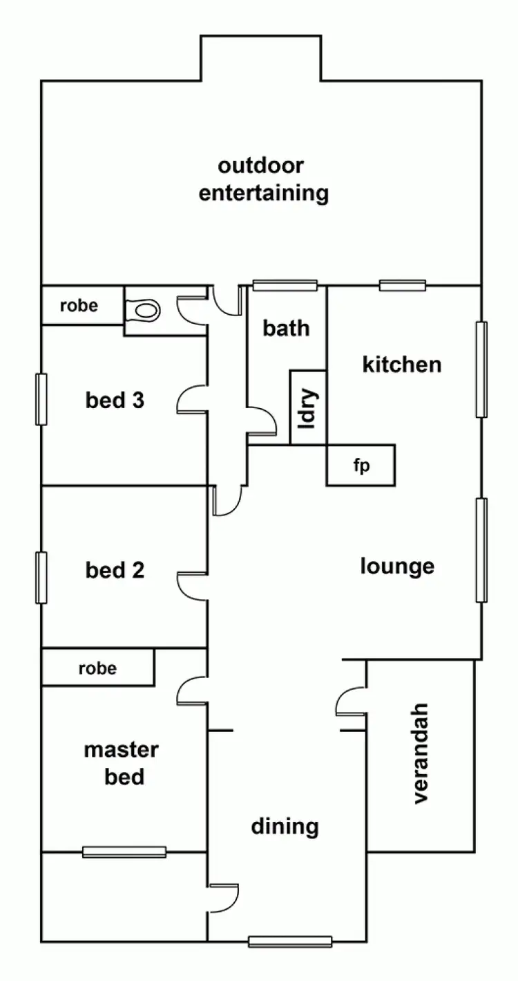 Floorplan of Homely house listing, 3 George Street, Horsham VIC 3400