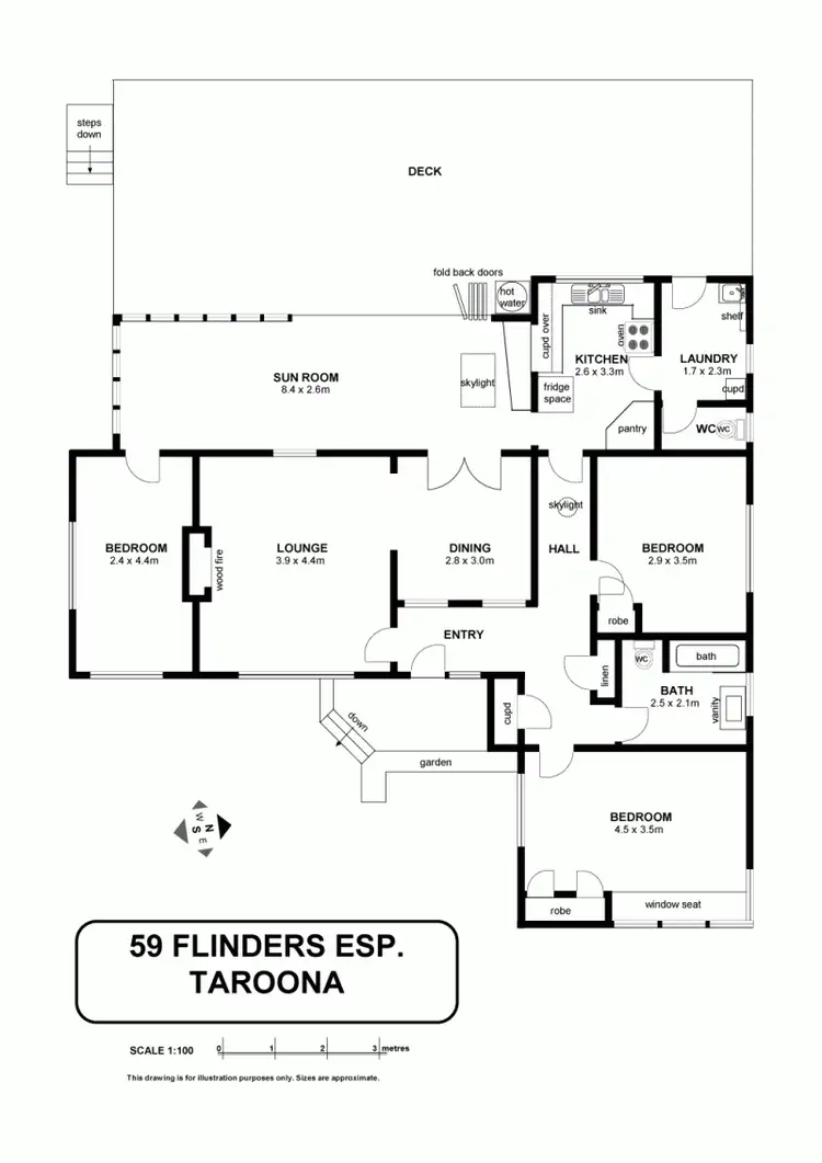 Floorplan of Homely house listing, 59 Flinders Esplanade, Taroona TAS 7053